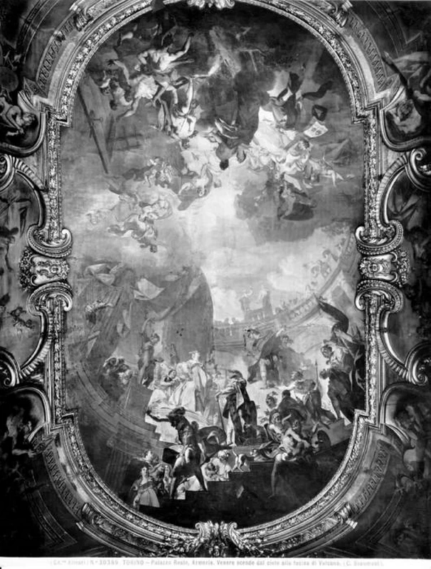 Venere scende dal cielo alla fucina di Vulcano - Palazzo Reale, Torino